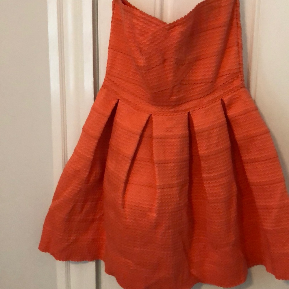 Coral strapless dress bought from Francesca’s